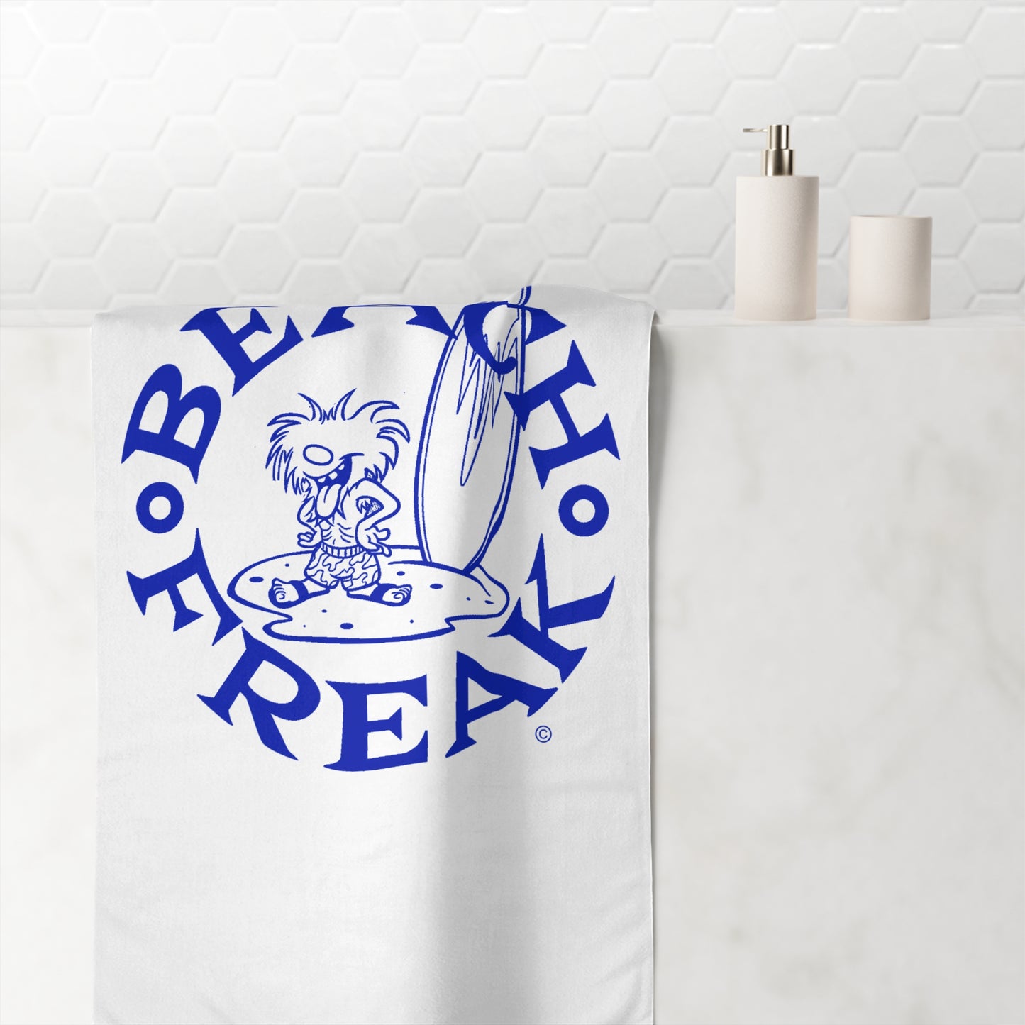 BLUE BEACH FREAK© Mink-Cotton Towel