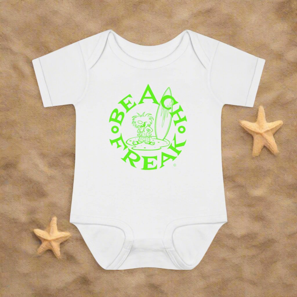 LIME BEACH FREAK© Baby Rib Bodysuit