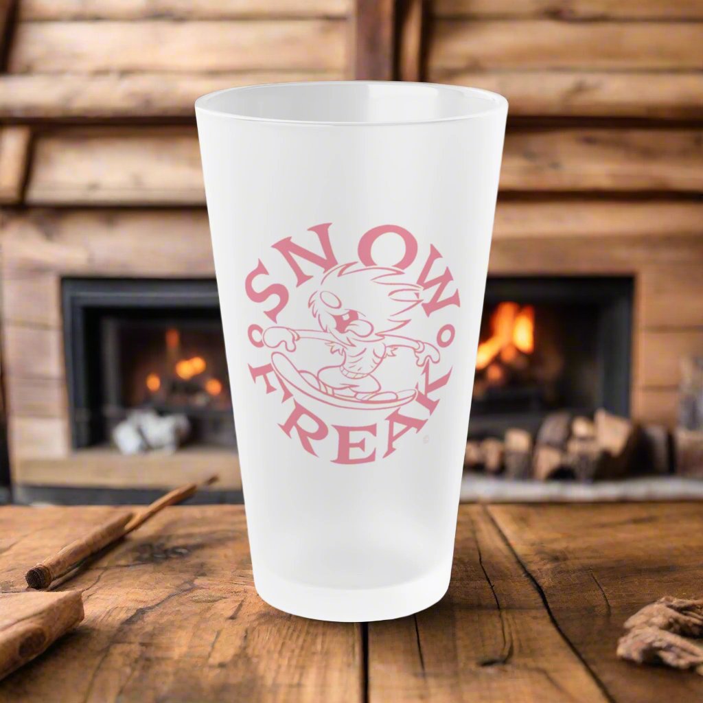 RED SNOW FREAK© Frosted Pint Glass
