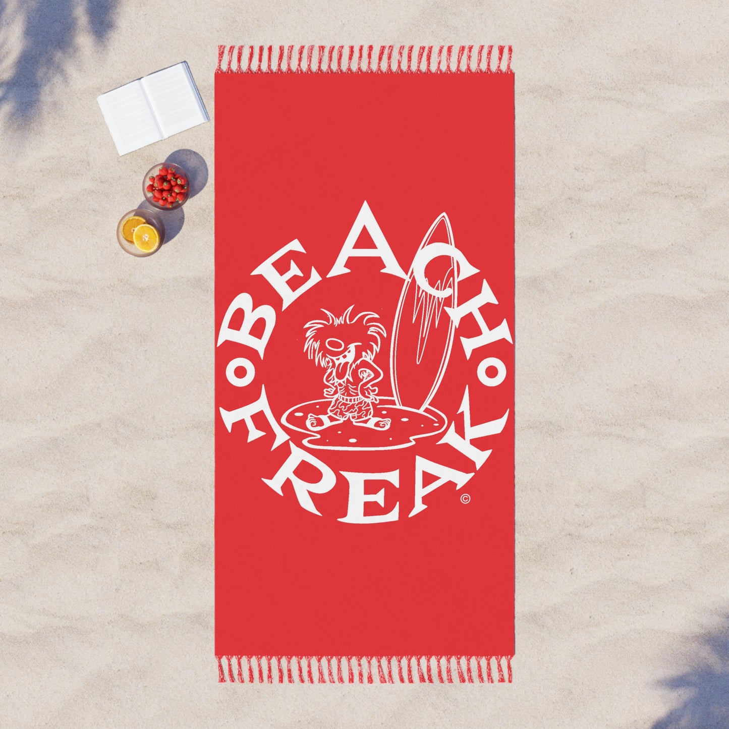 WHITE BEACH FREAK© Boho Beach Blanket