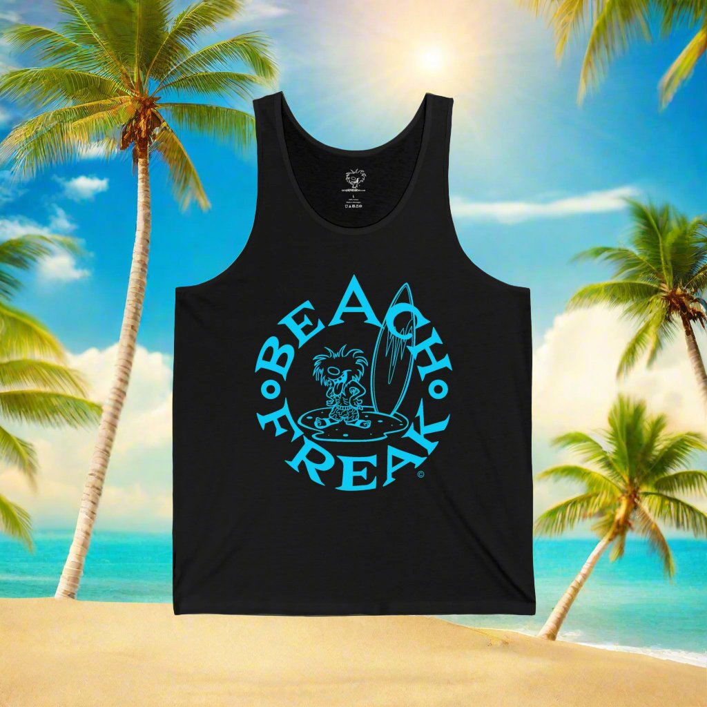 NEON BLUE BEACH FREAK© JERSEY TANK