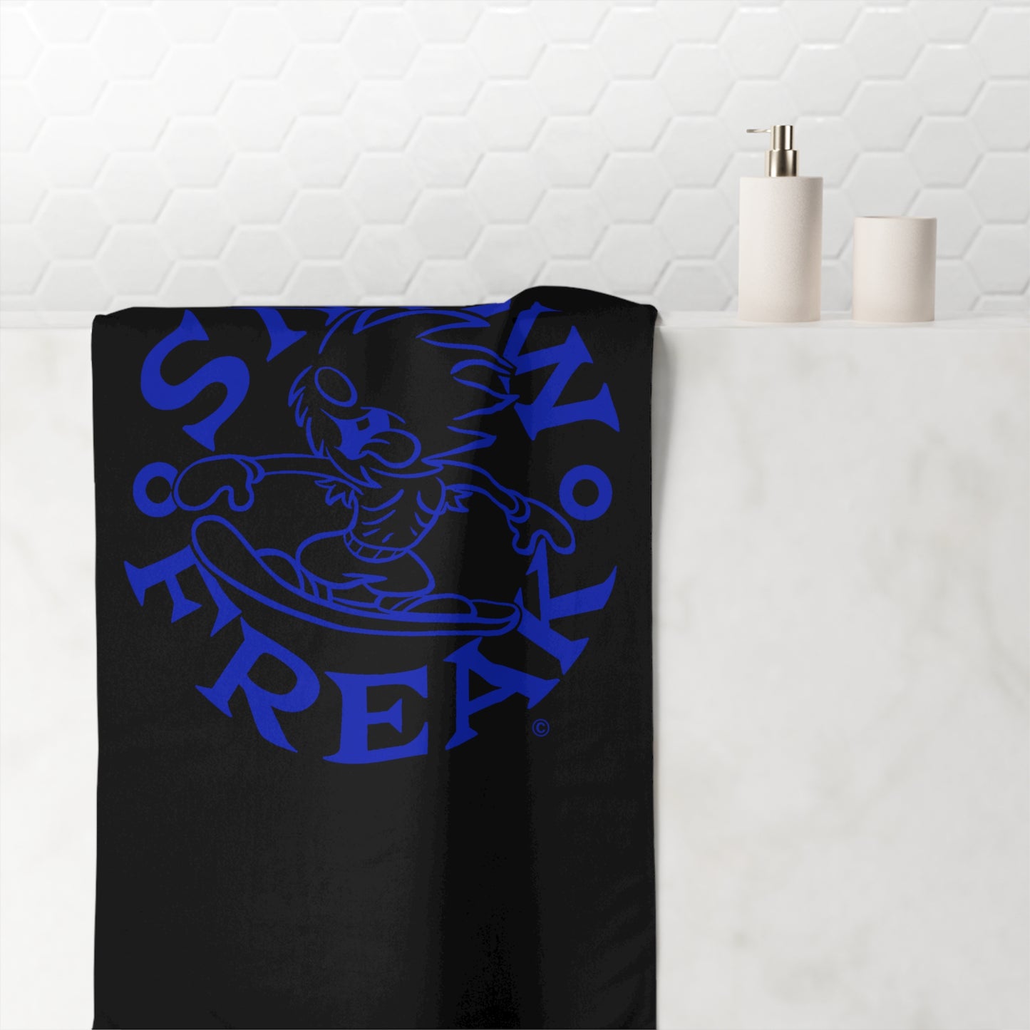 BLUE SNOW FREAK© Mink-Cotton Towel