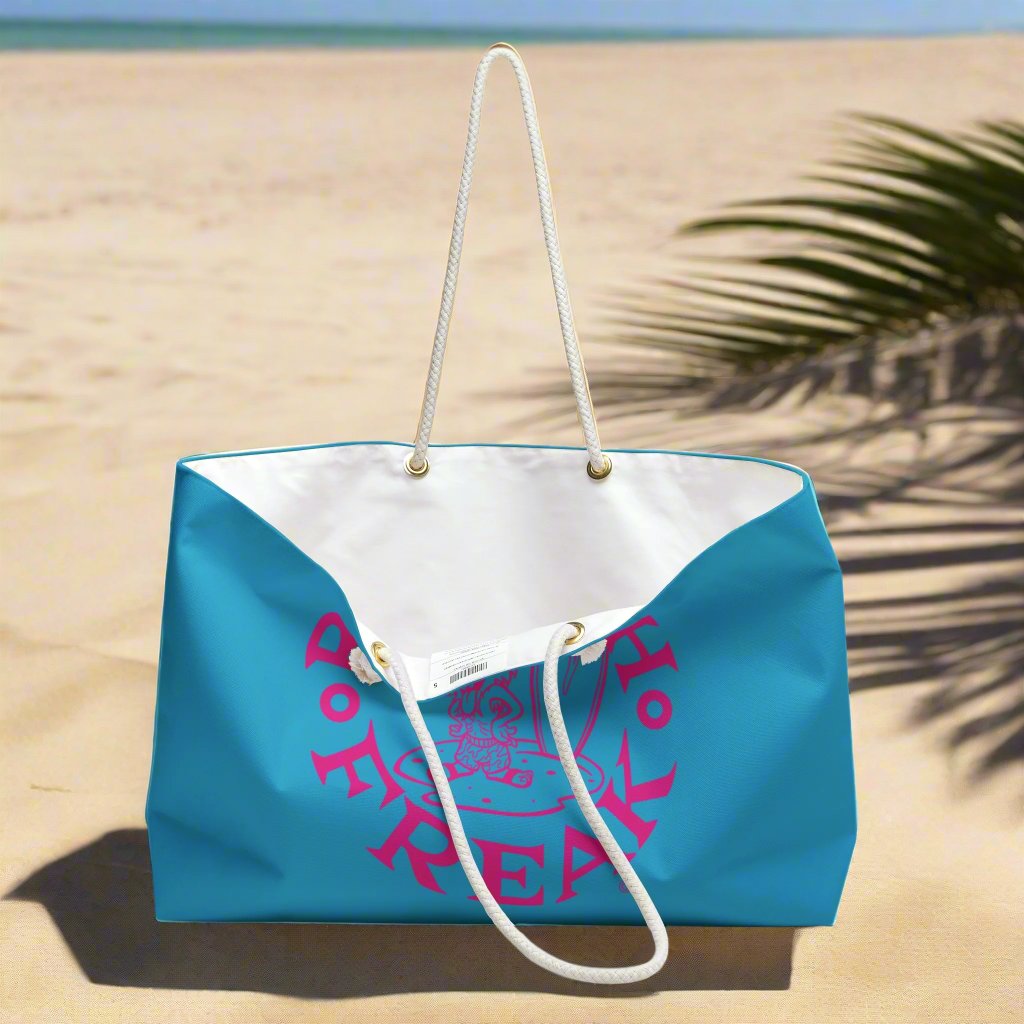PINK BEACH FREAK© 'SANDY TOES, SUN KISSED NOSE' Weekender Bag