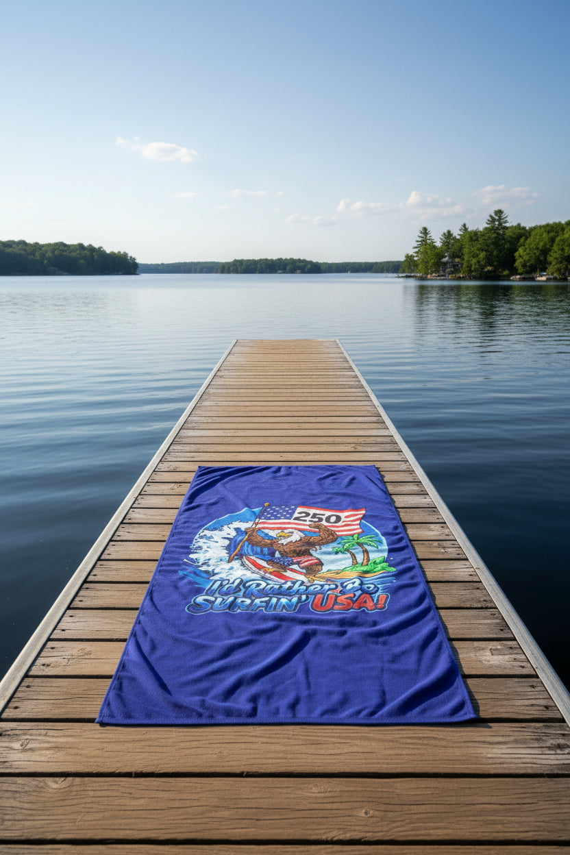 SURFIN' USA FREEDOM 250 LIMITED EDITION - BEACH FREAK© Mink-Cotton Towel
