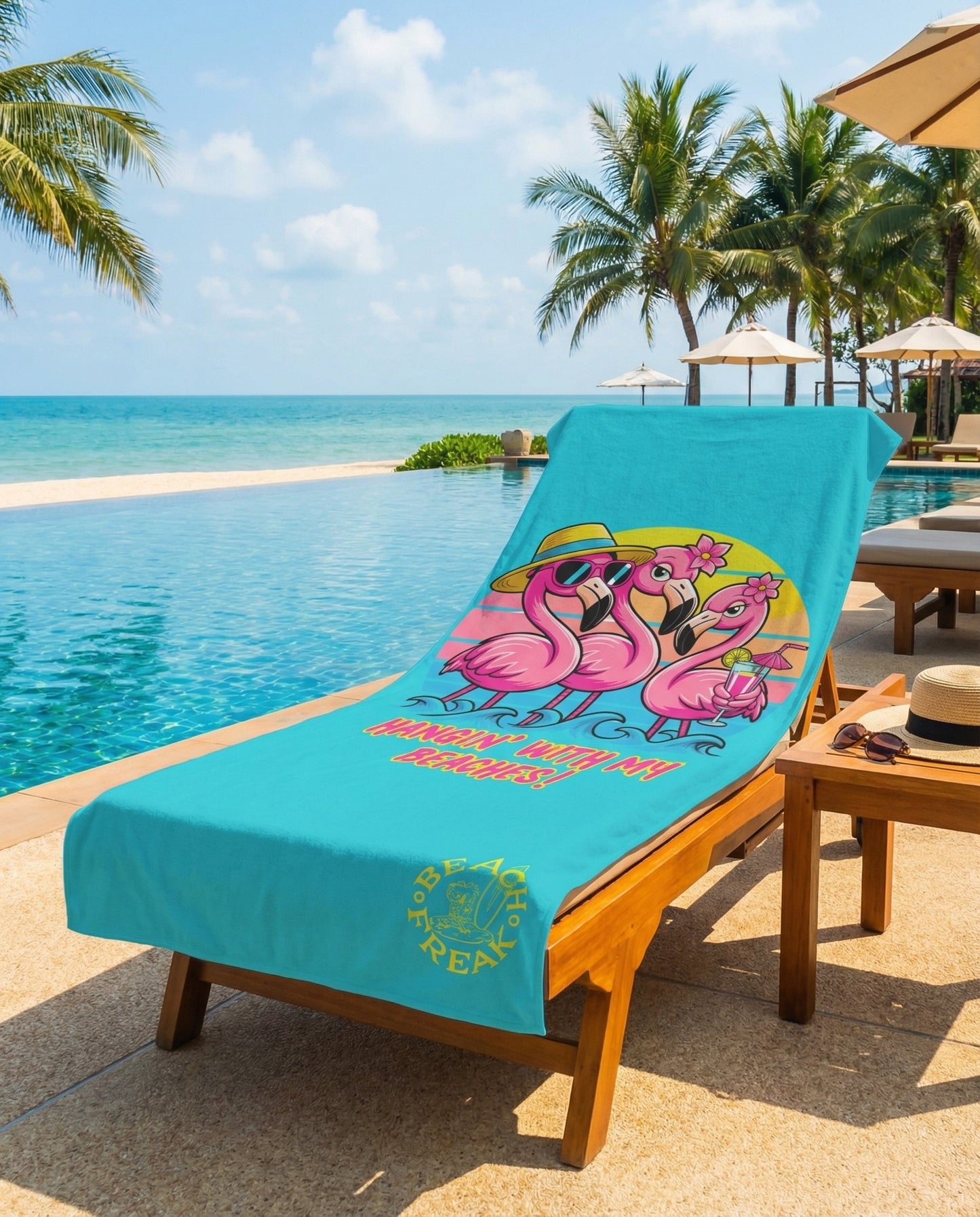 HANGIN' WITH MY BEACHES! BEACH FREAK© Mink-Cotton Towel