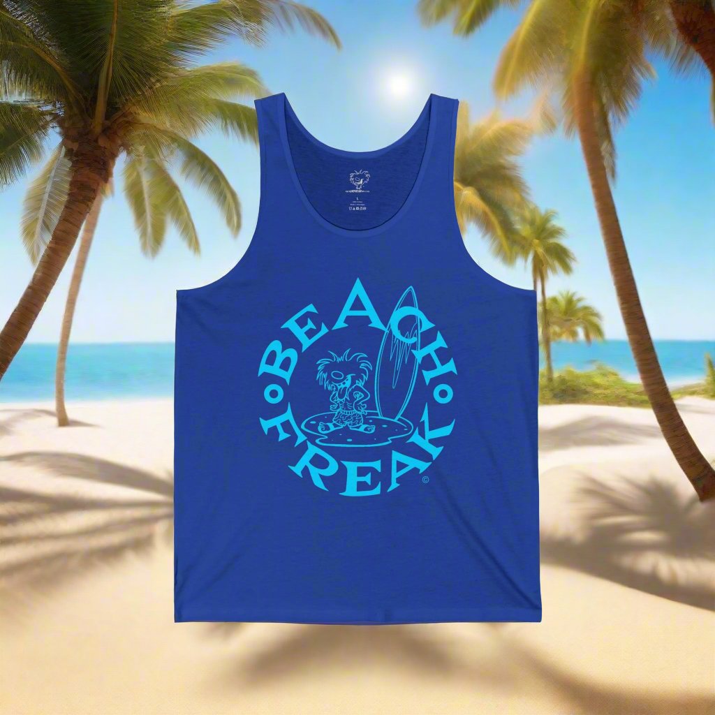 NEON BLUE BEACH FREAK© JERSEY TANK