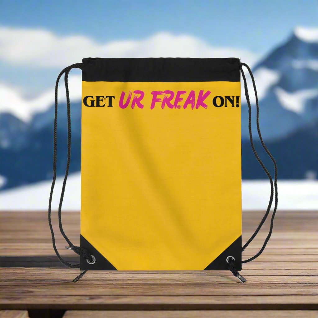 PINK SNOW FREAK© DRAWSTRING BAG
