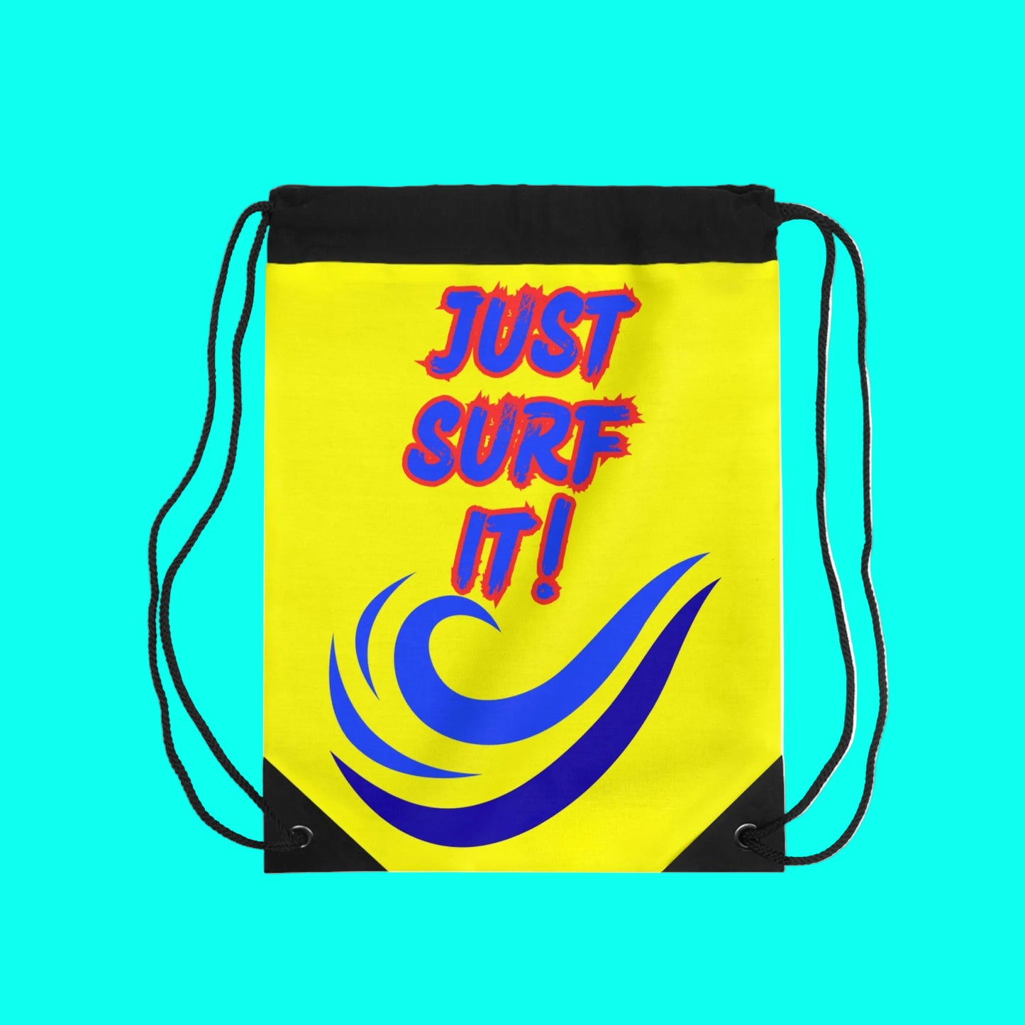 JUST SURF IT! - BEACH FREAK© Drawstring Bag
