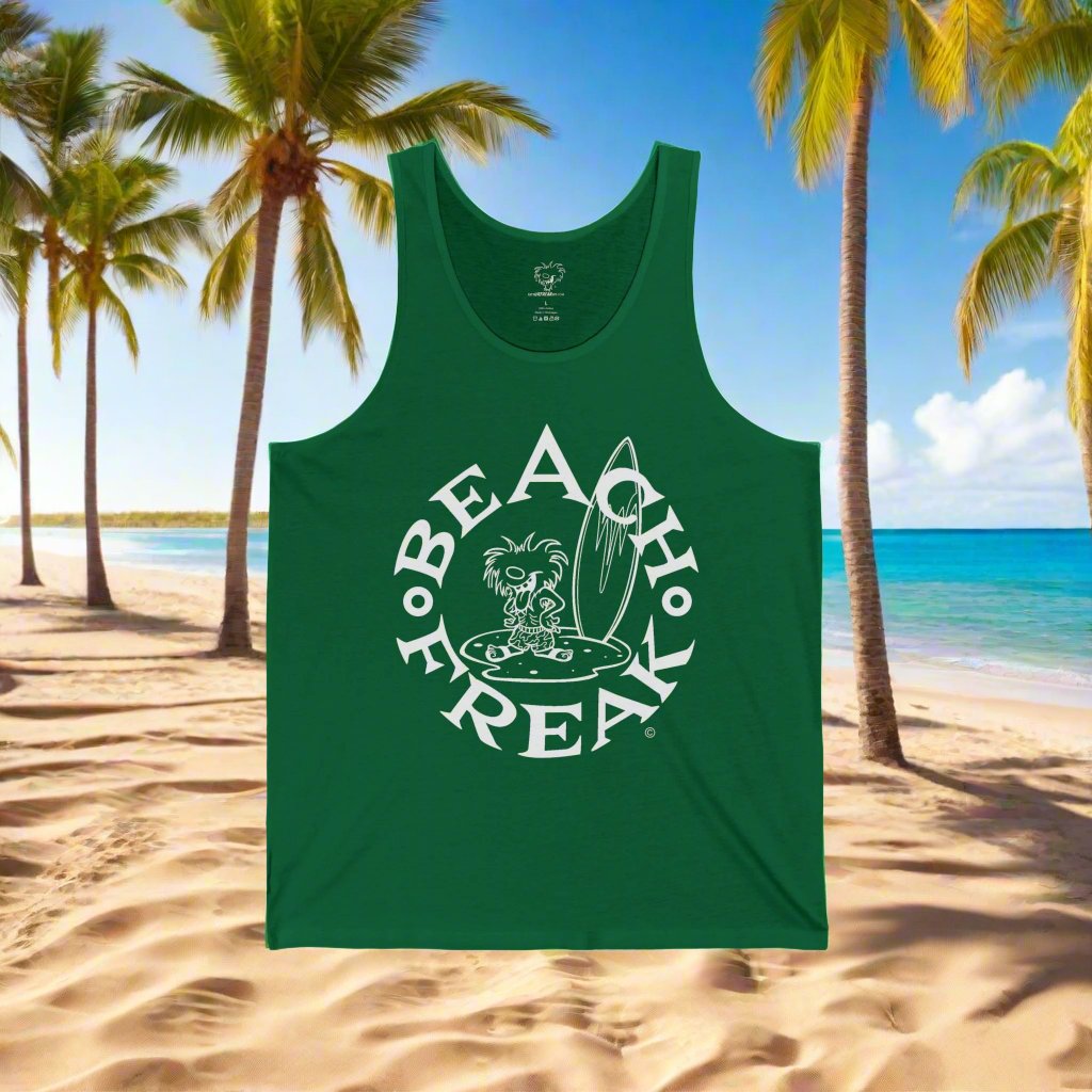 WHITE BEACH FREAK© JERSEY TANK