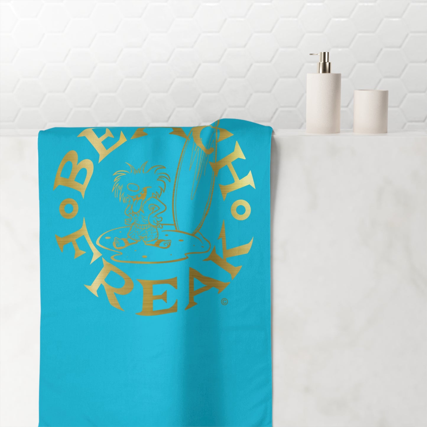 GOLD BEACH FREAK© Mink-Cotton Towel