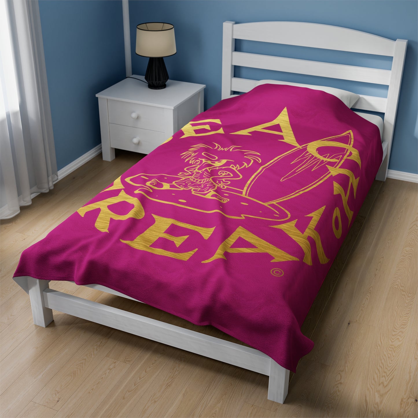 GOLD BEACH FREAK© Velveteen Plush Blanket