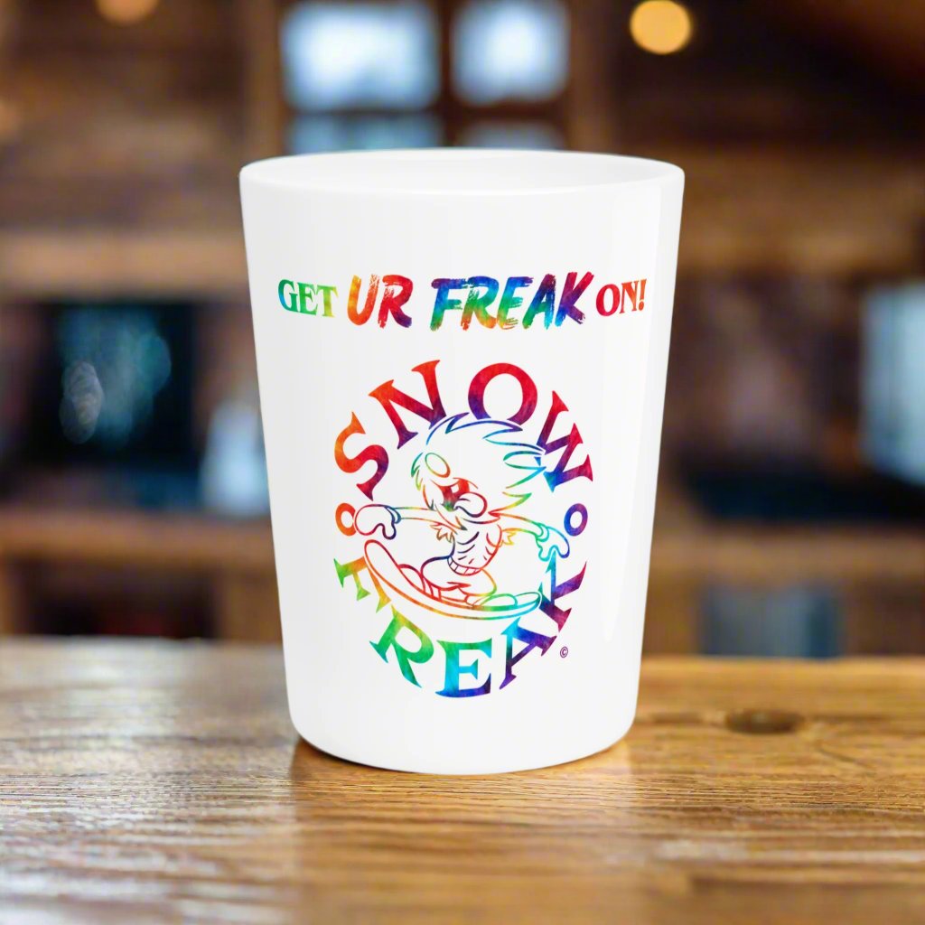 TIE-DYE SNOW FREAK© Ceramic Shot Glass