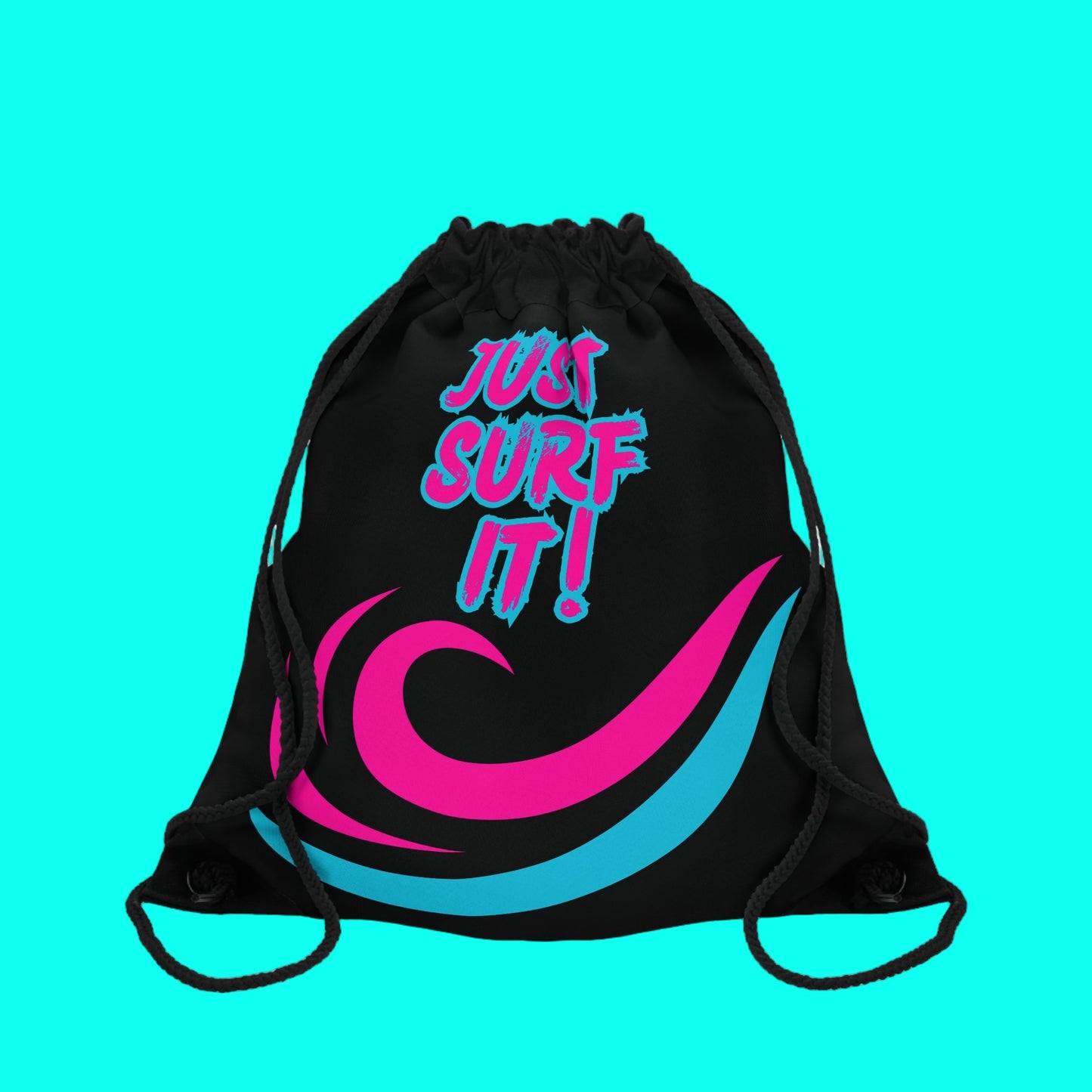 JUST SURF IT! - BEACH FREAK© Drawstring Bag