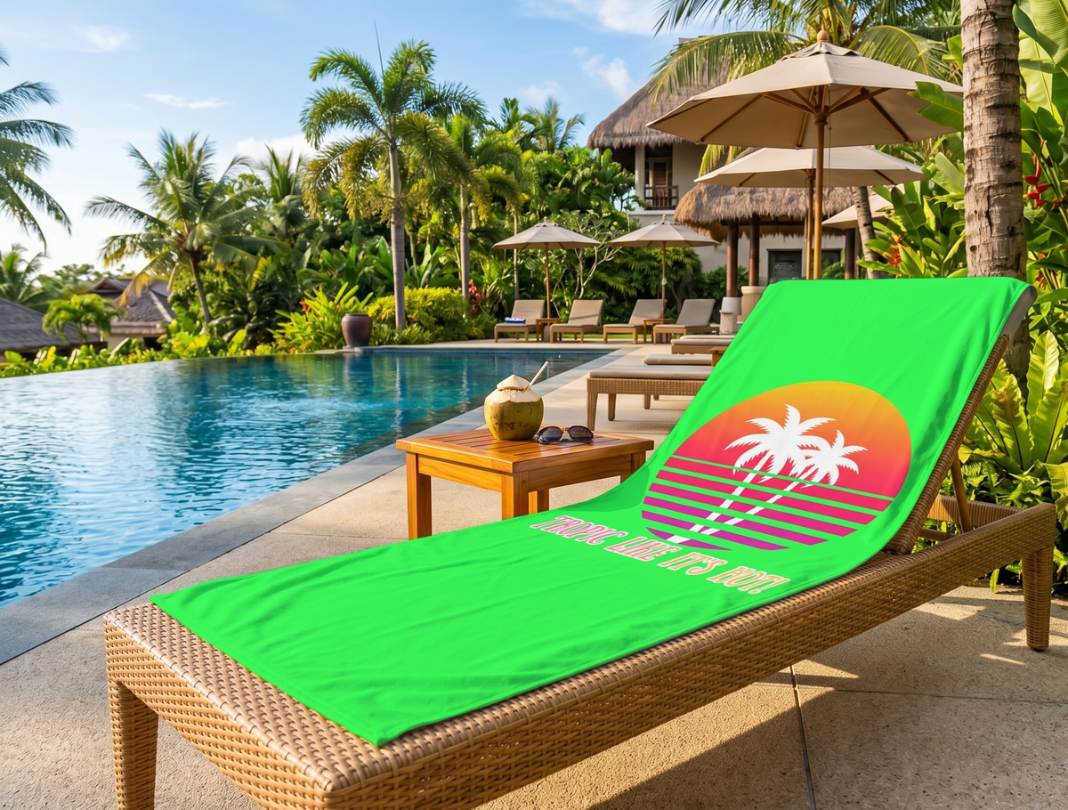 TROPIC LIKE IT'S HOT! - BEACH FREAK© Mink-Cotton Towel