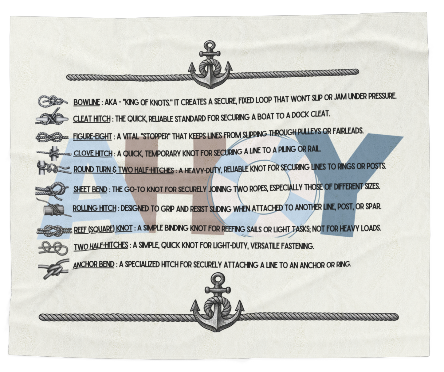 KNOTTY BY NATURE - BEACH FREAK© Velveteen Plush Blanket
