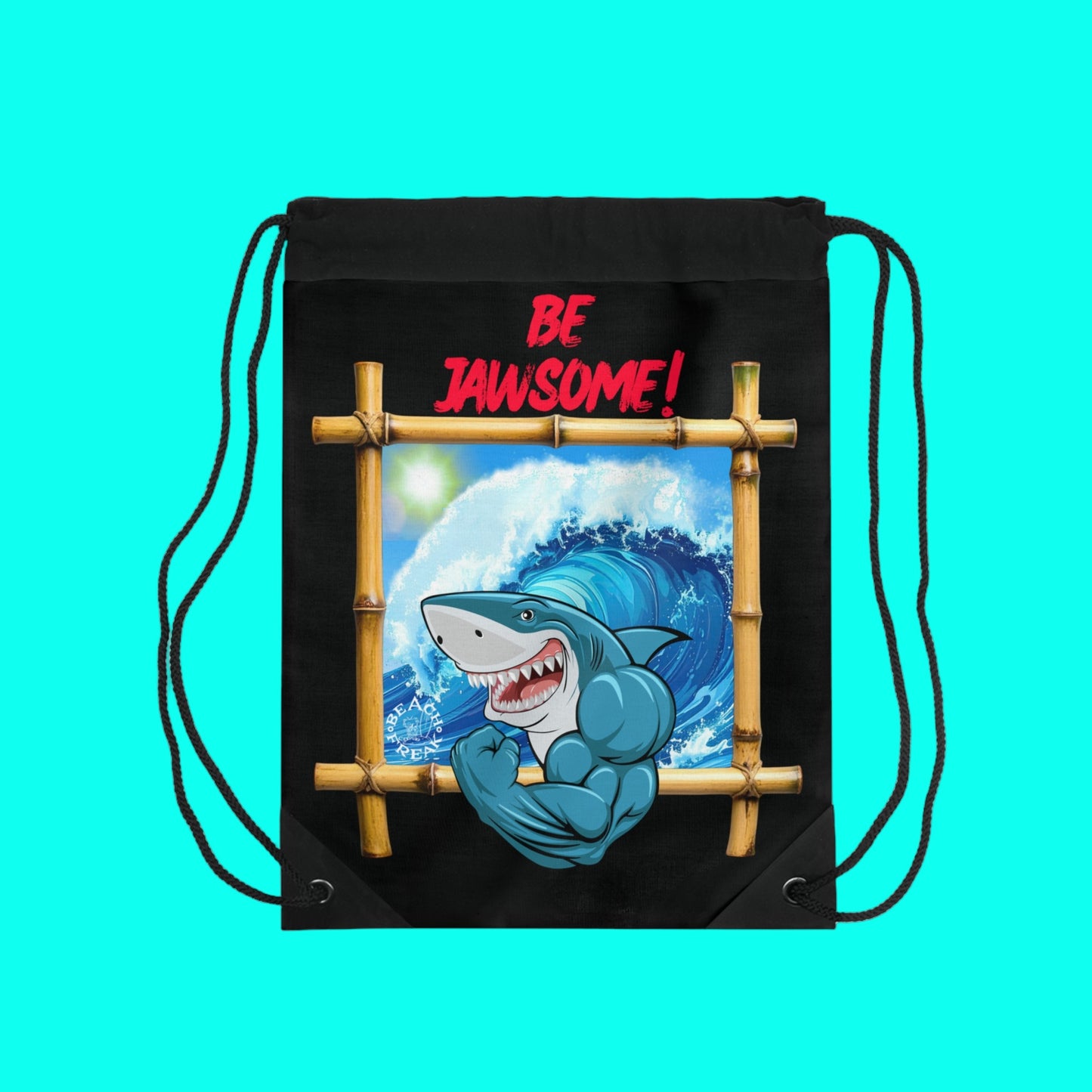 BE JAWSOME! - BEACH FREAK© Drawstring Bag