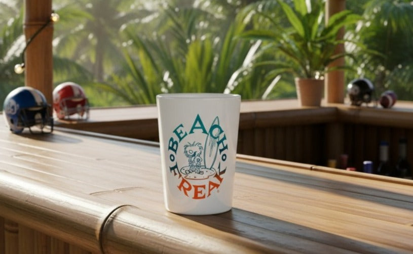 MIAMI BEACH FREAK© Ceramic Shot Glass