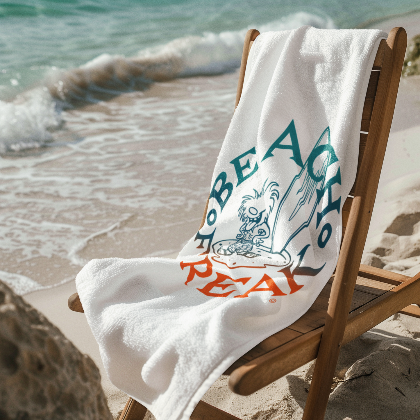 MIAMI BEACH FREAK© Mink-Cotton Towel