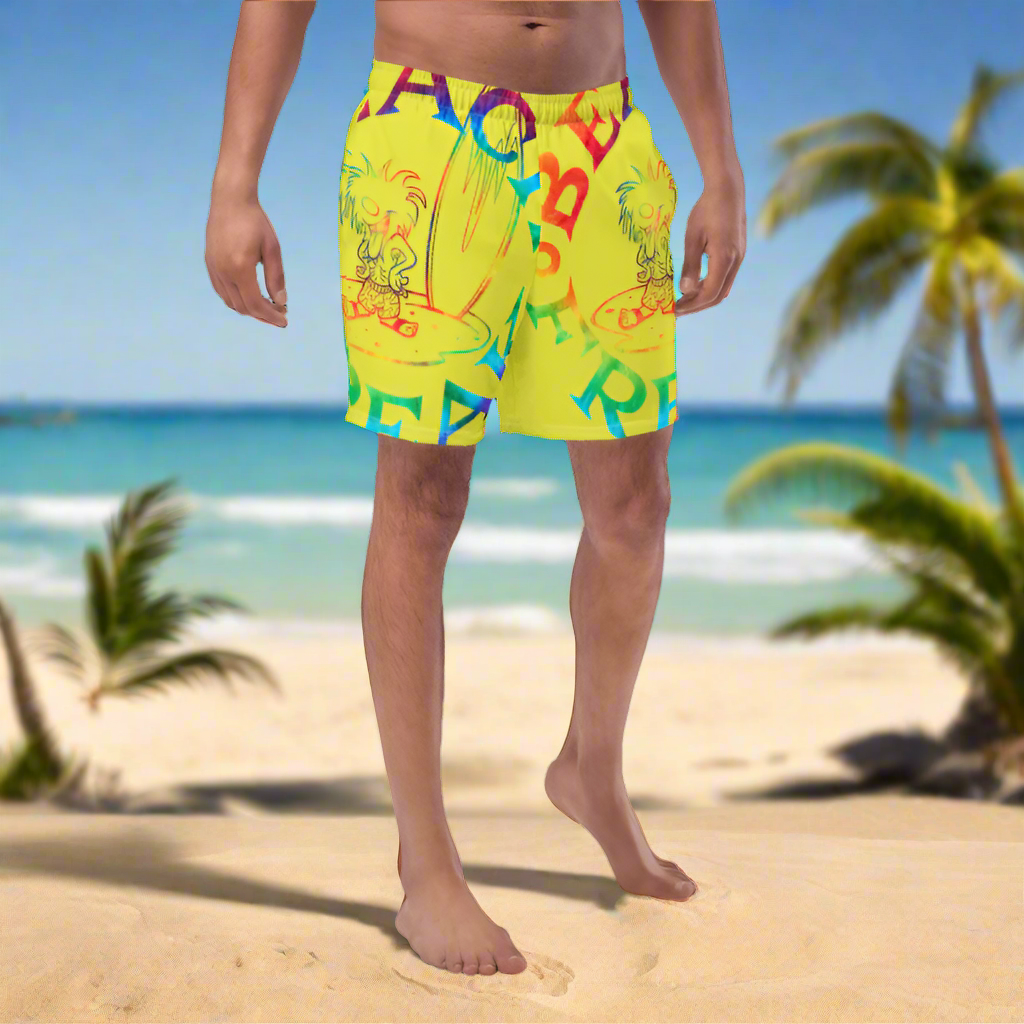 TIE-DYE BEACH FREAK© SPLASH'D© MEN'S SWIM TRUNKS