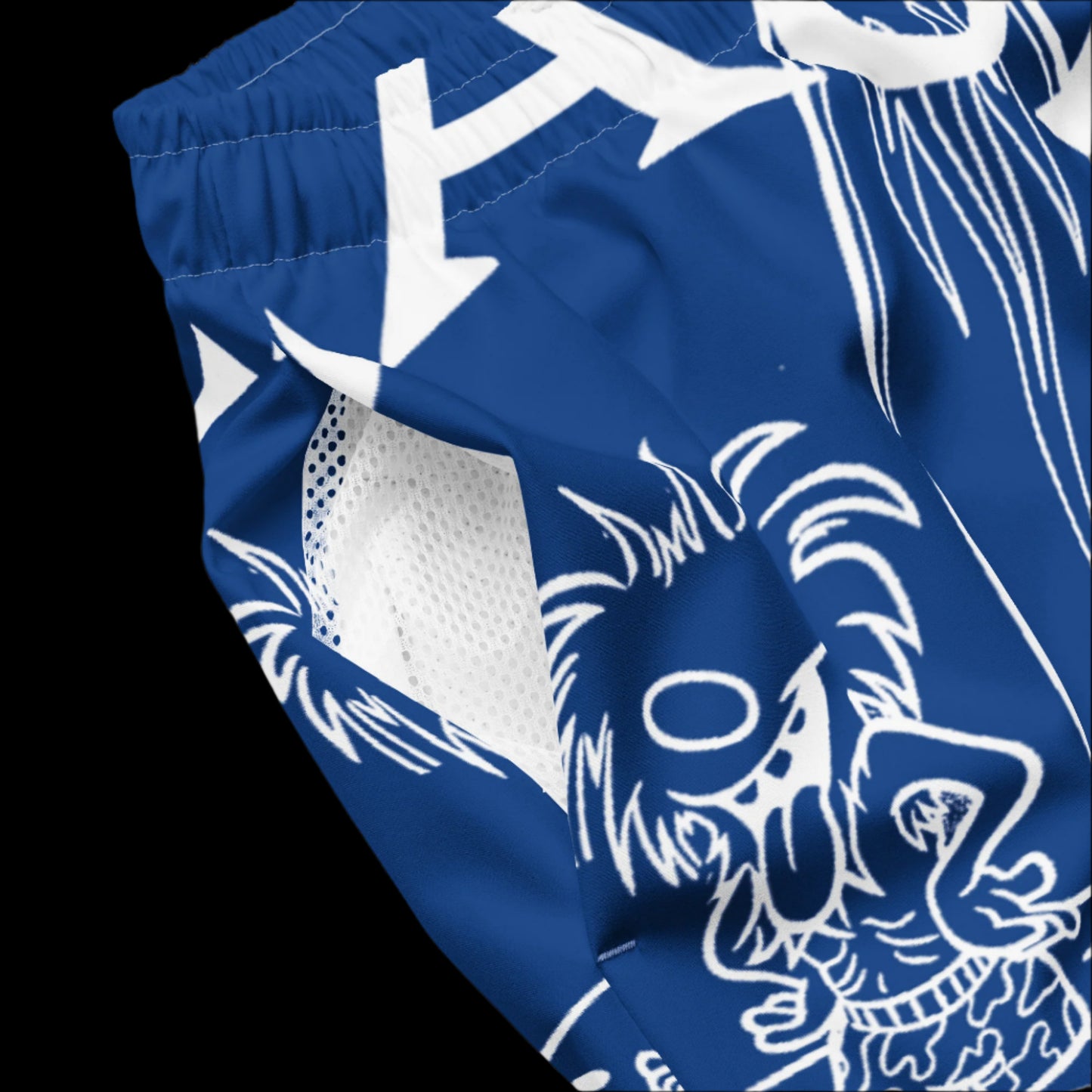 WHITE BEACH FREAK© SPLASH'D© MEN'S SWIM TRUNKS