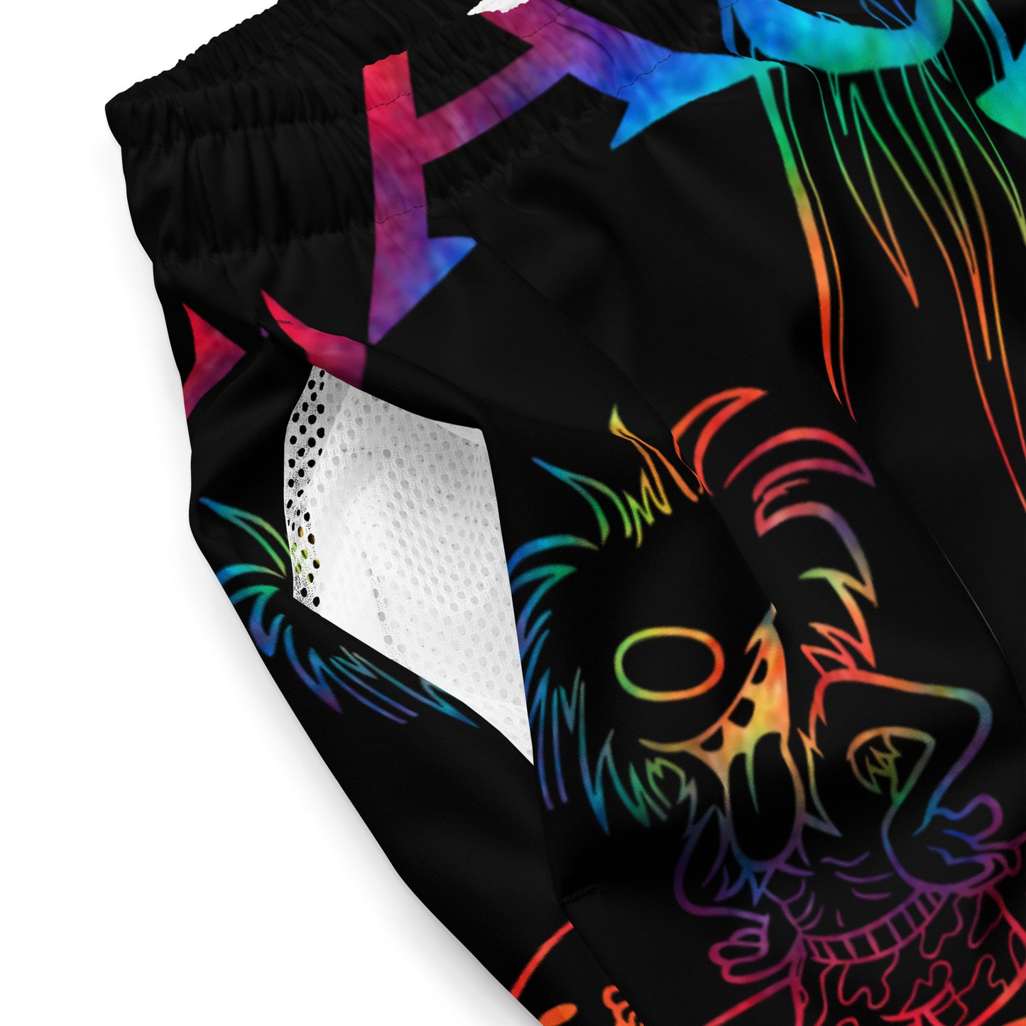 TIE-DYE BEACH FREAK© SPLASH'D© MEN'S SWIM TRUNKS