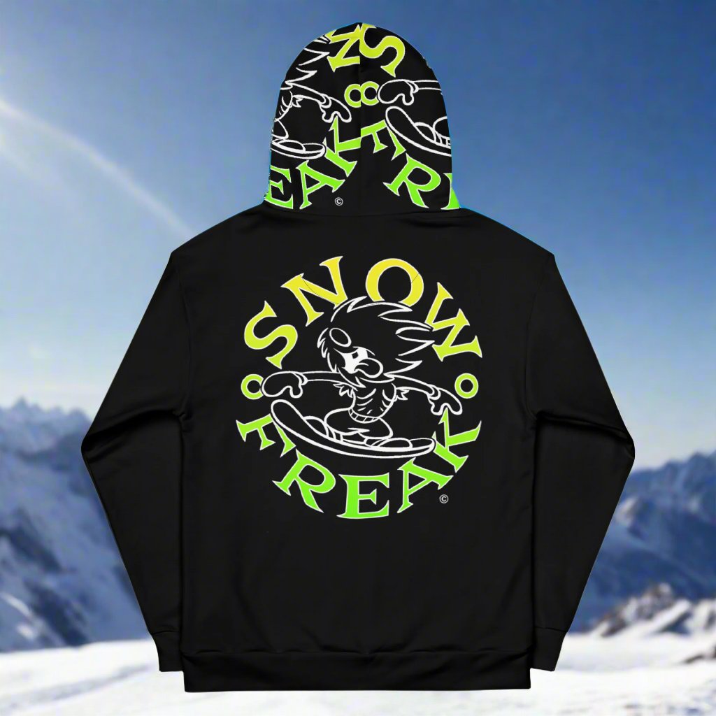 LIME & YELLOW SNOW FREAK© TRADITIONAL HOODIE