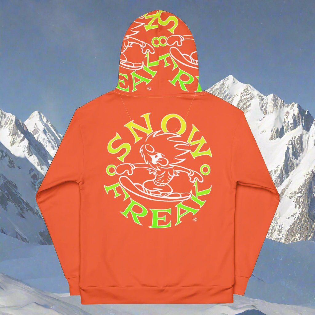 LIME & YELLOW SNOW FREAK© TRADITIONAL HOODIE