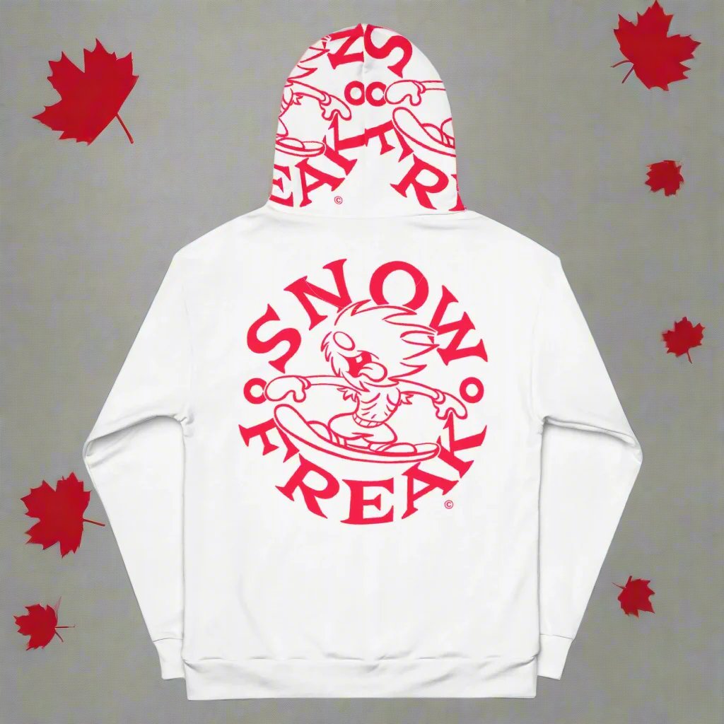 'THE CANUCK' SNOW FREAK© TRADITIONAL HOODIE