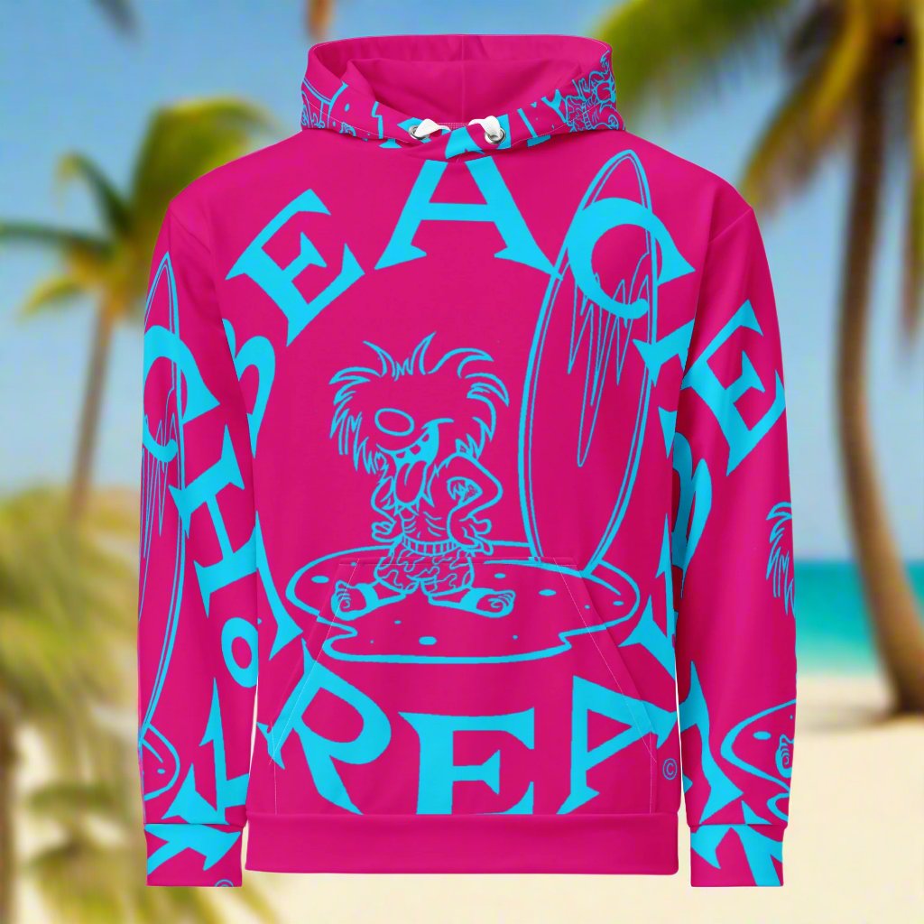 NEON BLUE BEACH FREAK© SPLASH'D© Hoodie