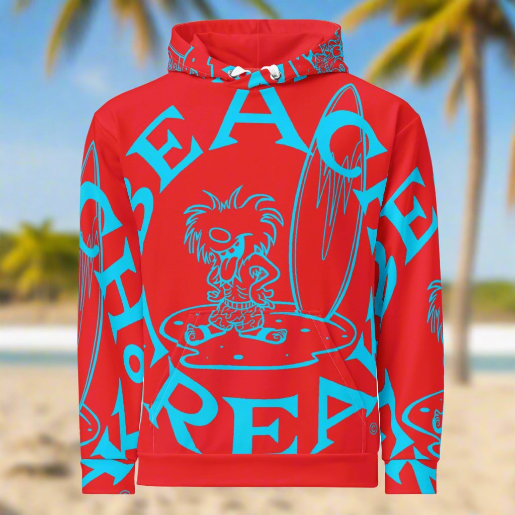 NEON BLUE BEACH FREAK© SPLASH'D© Hoodie