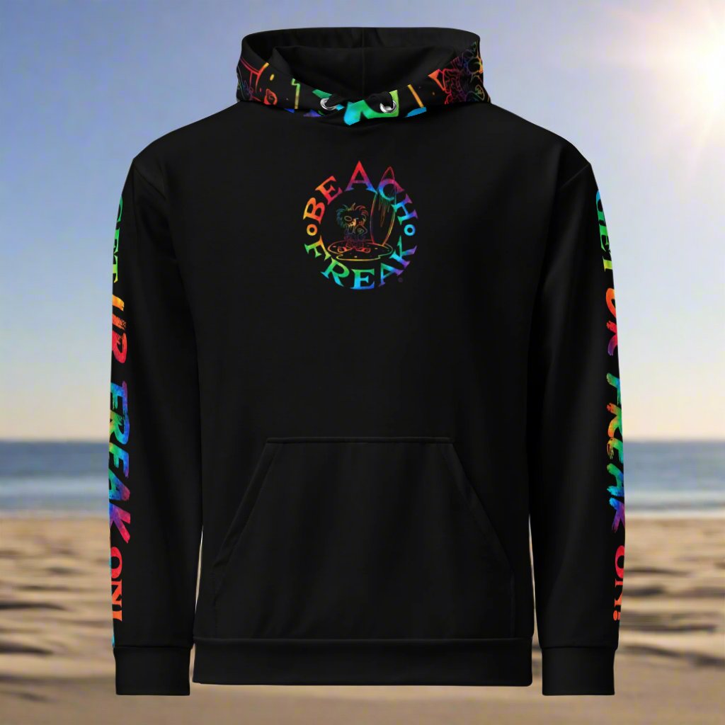 TIE-DYE BEACH FREAK© TRADITIONAL PULLOVER HOODIE