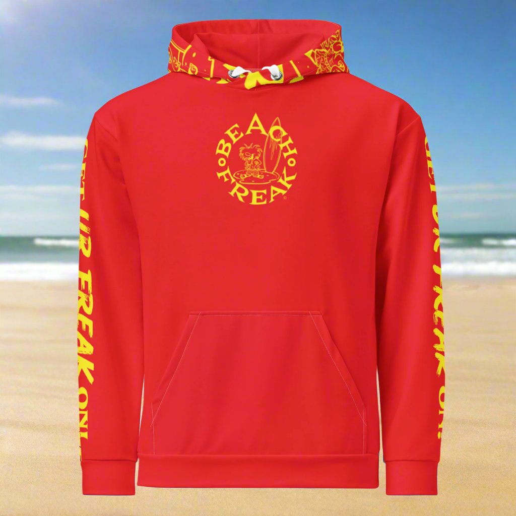 YELLOW BEACH FREAK© TRADITIONAL PULLOVER HOODIE