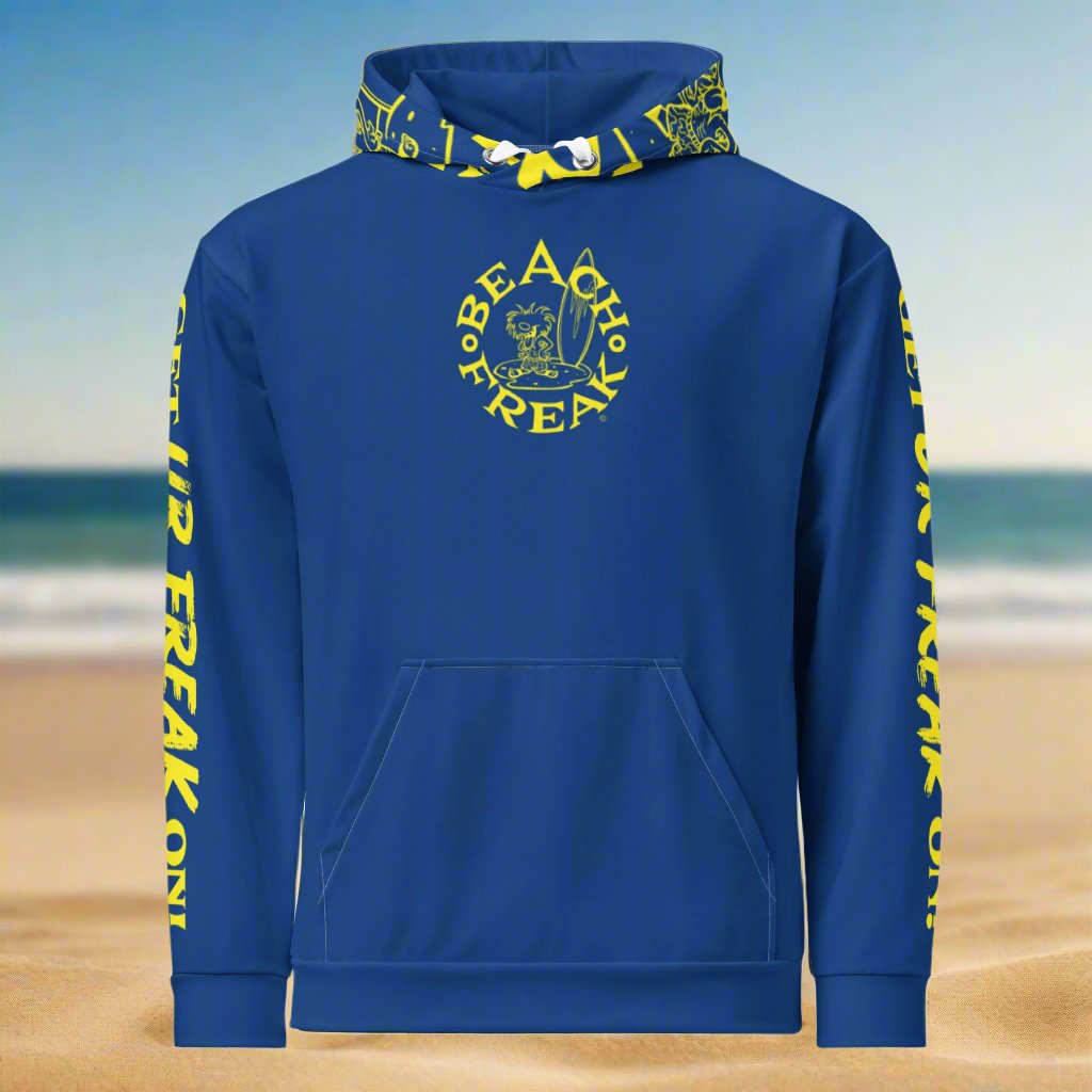 YELLOW BEACH FREAK© TRADITIONAL PULLOVER HOODIE
