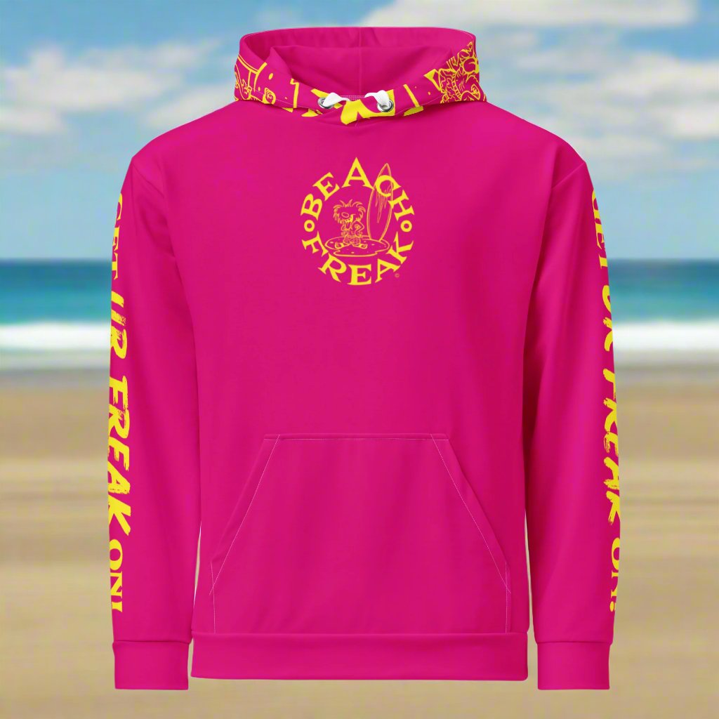 YELLOW BEACH FREAK© TRADITIONAL PULLOVER HOODIE