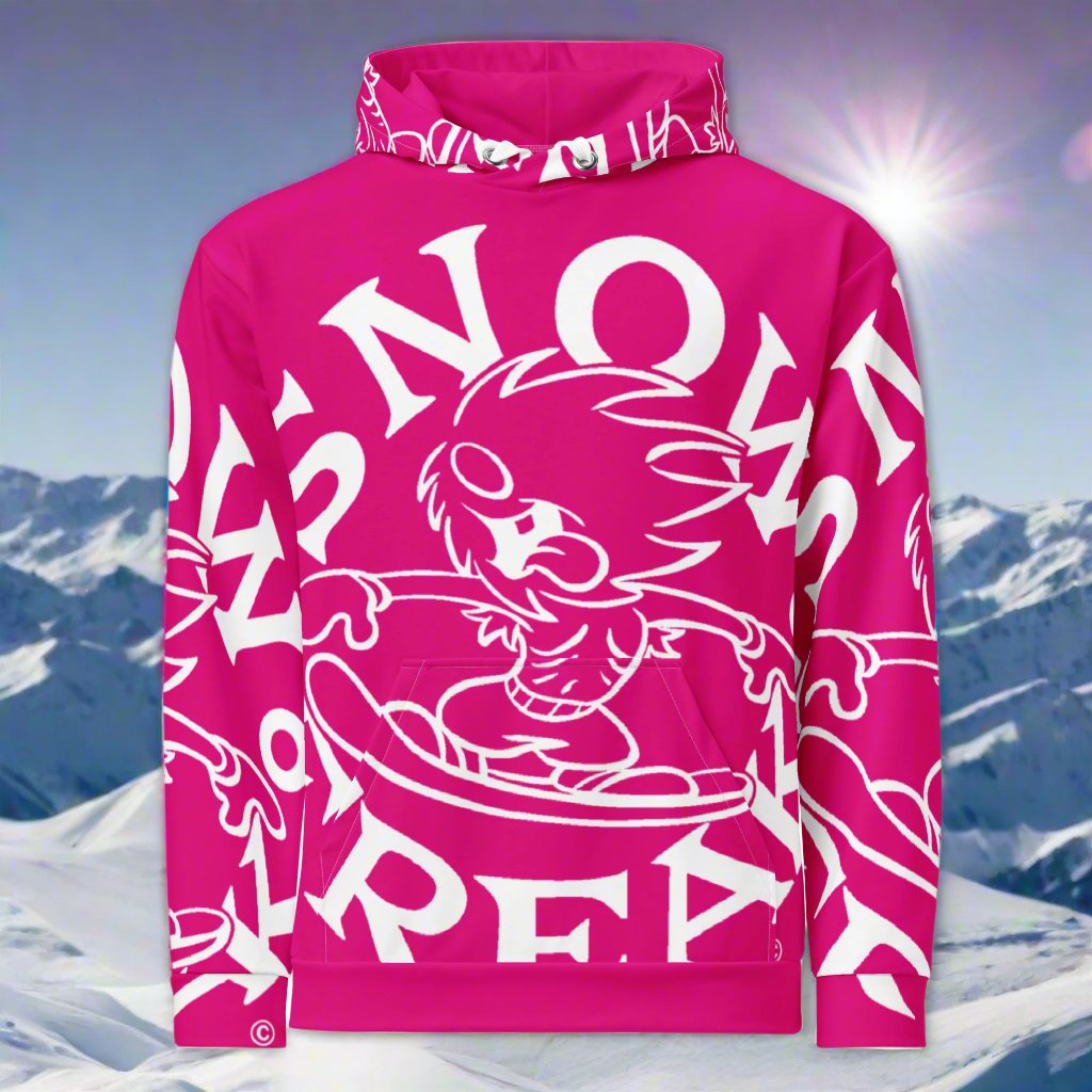WHITE SNOW FREAK© SPLASH'D© Hoodie