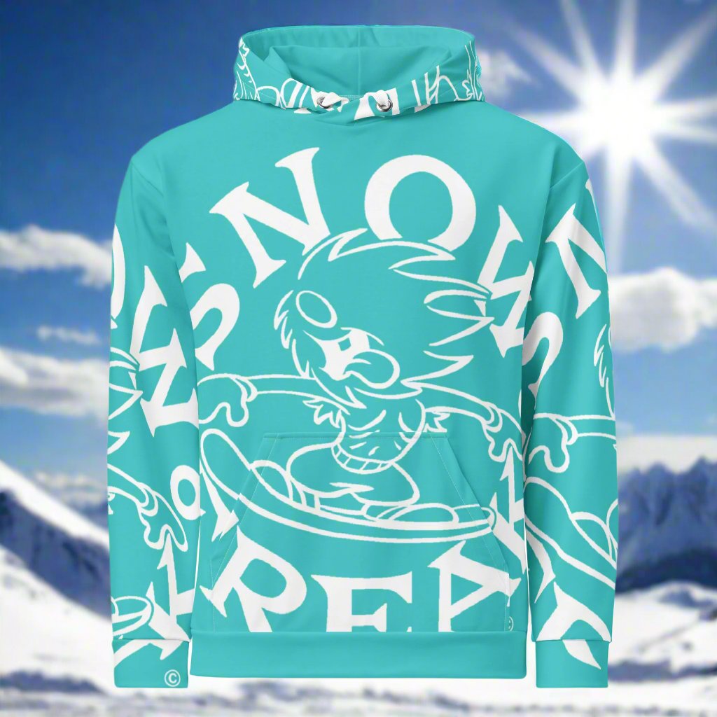 WHITE SNOW FREAK© SPLASH'D© Hoodie