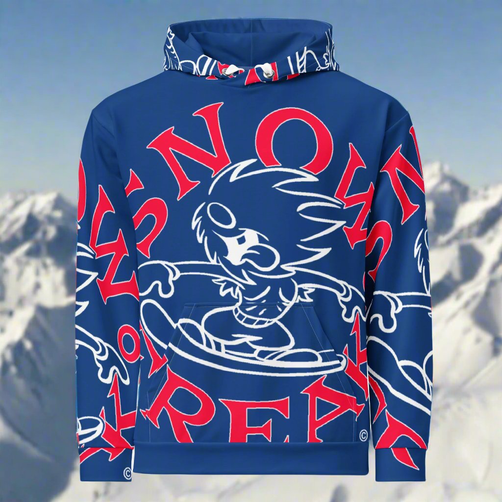 RED & WHITE SNOW FREAK© SPLASH'D© Hoodie