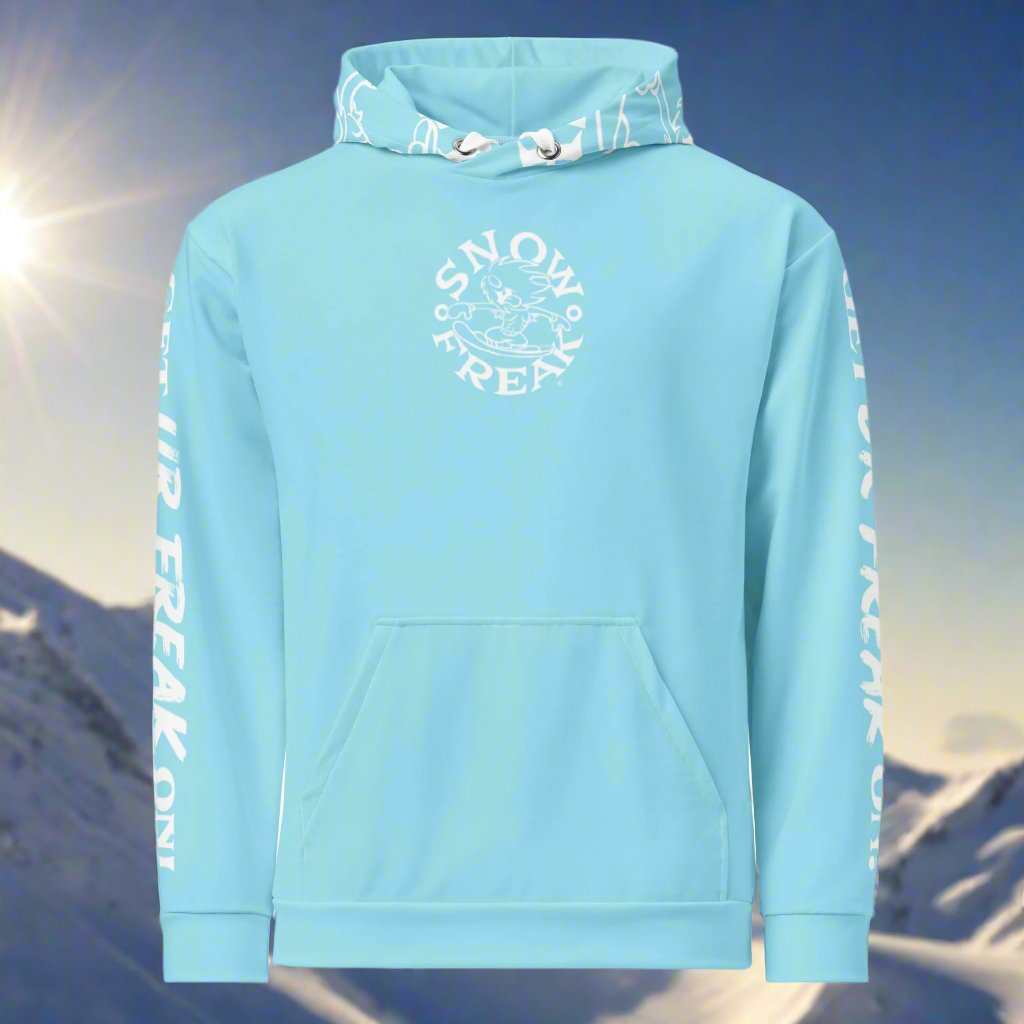 WHITE SNOW FREAK© TRADITIONAL HOODIE