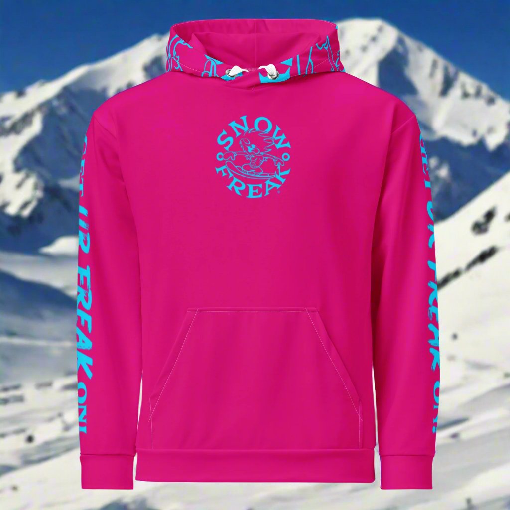 NEON BLUE SNOW FREAK© TRADITIONAL HOODIE