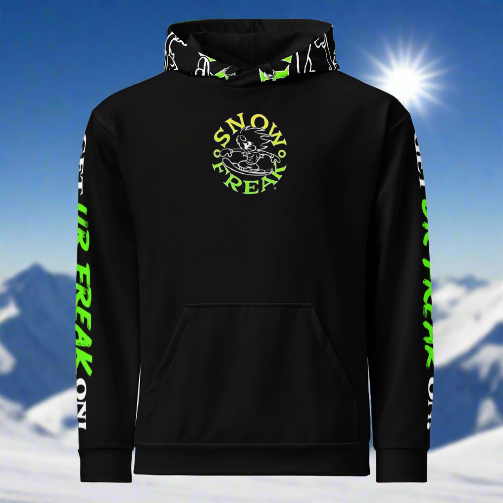 LIME & YELLOW SNOW FREAK© TRADITIONAL HOODIE