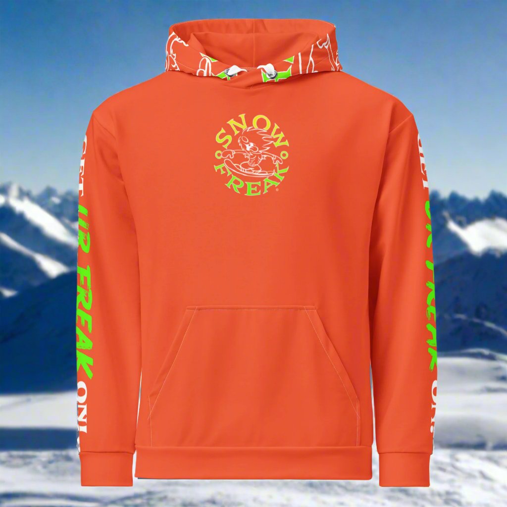 LIME & YELLOW SNOW FREAK© TRADITIONAL HOODIE