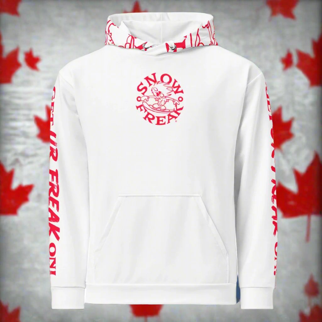 'THE CANUCK' SNOW FREAK© TRADITIONAL PULLOVER HOODIE