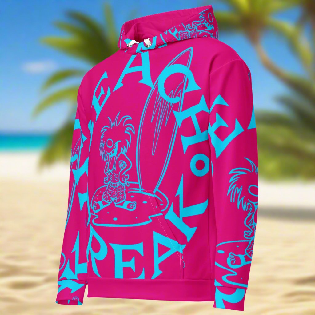 NEON BLUE BEACH FREAK© SPLASH'D© Hoodie