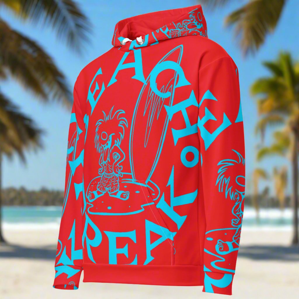 NEON BLUE BEACH FREAK© SPLASH'D© Hoodie