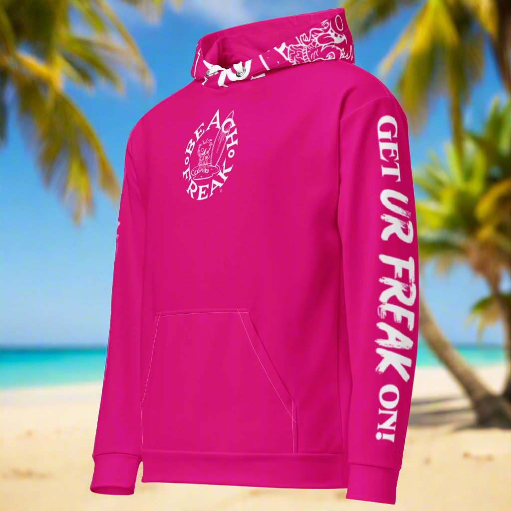 WHITE BEACH FREAK© TRADITIONAL PULLOVER HOODIE