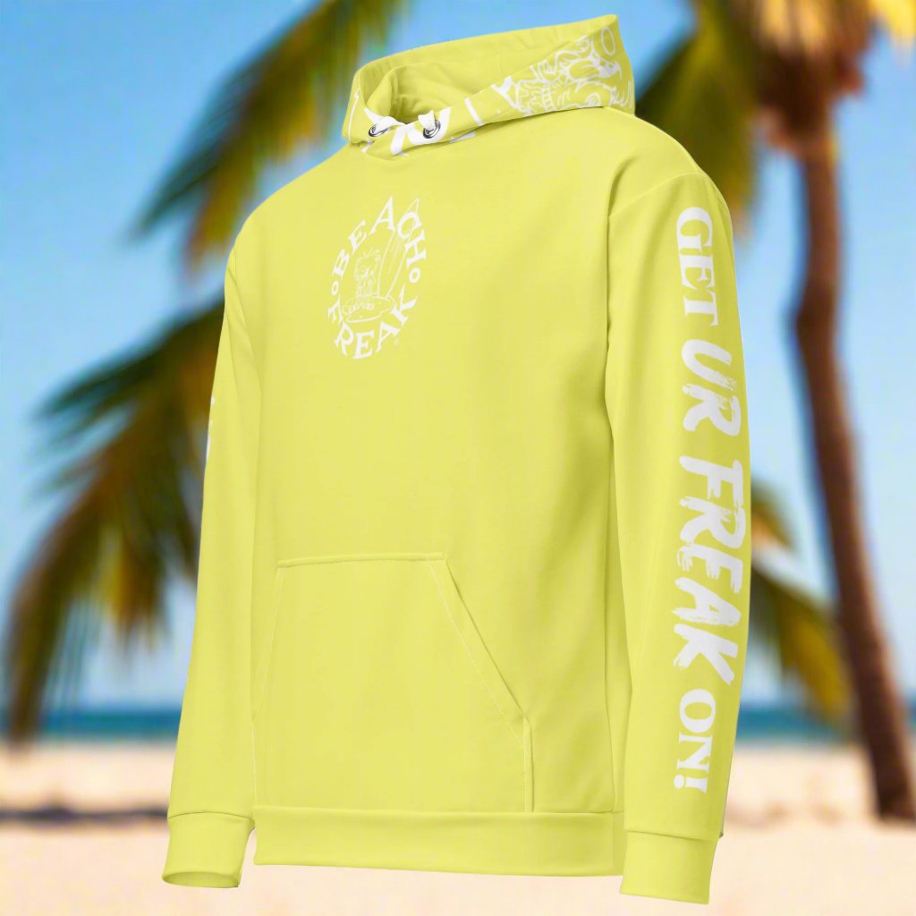 WHITE BEACH FREAK© TRADITIONAL PULLOVER HOODIE