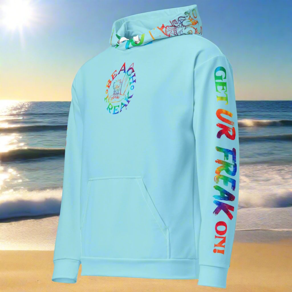 TIE-DYE BEACH FREAK© TRADITIONAL PULLOVER HOODIE