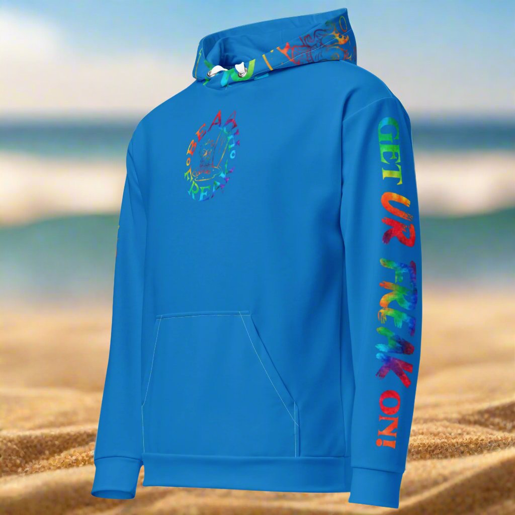 TIE-DYE BEACH FREAK© TRADITIONAL PULLOVER HOODIE