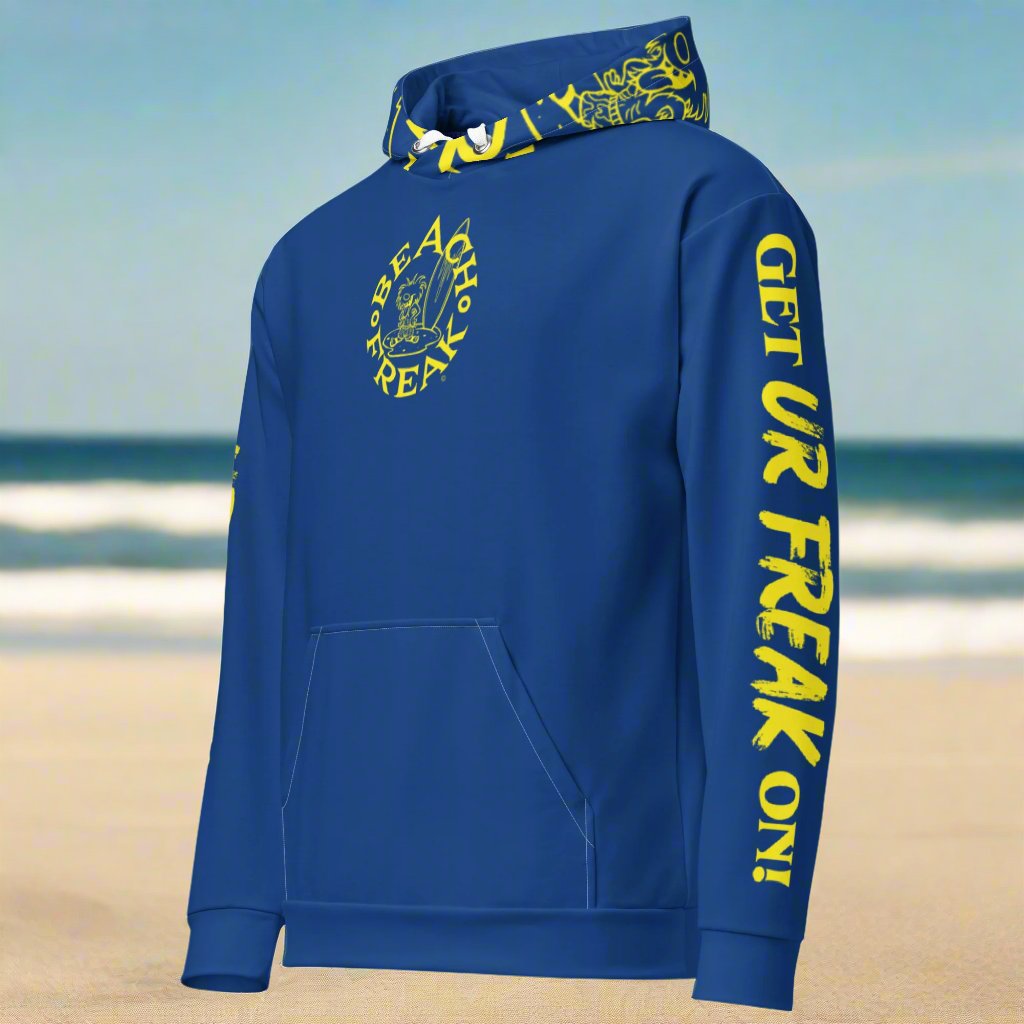 YELLOW BEACH FREAK© TRADITIONAL PULLOVER HOODIE