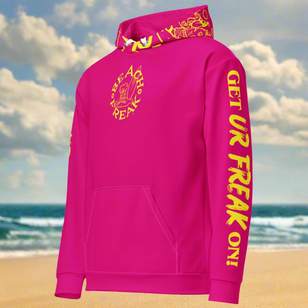 YELLOW BEACH FREAK© TRADITIONAL PULLOVER HOODIE